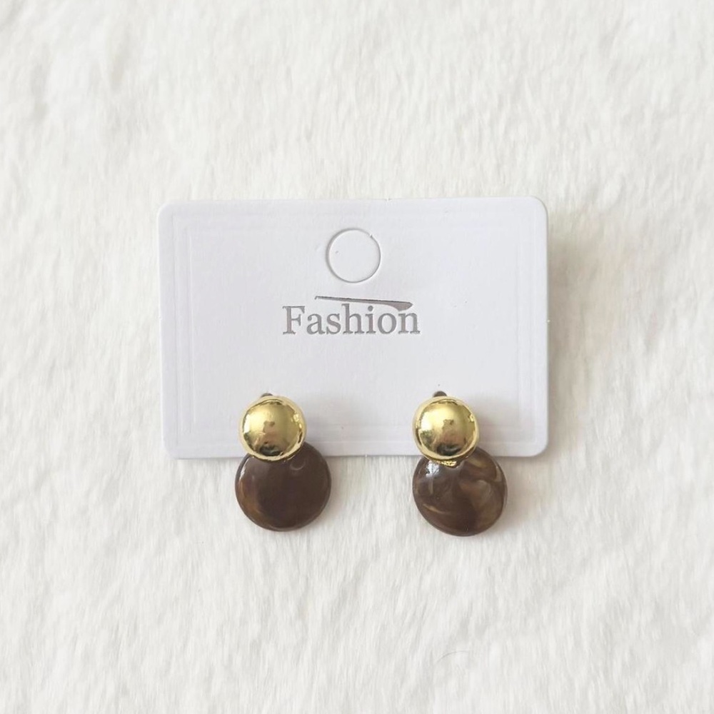 5/$15 🩷 MUST BUNDLE NWT Gold and Brown Drop Earrings